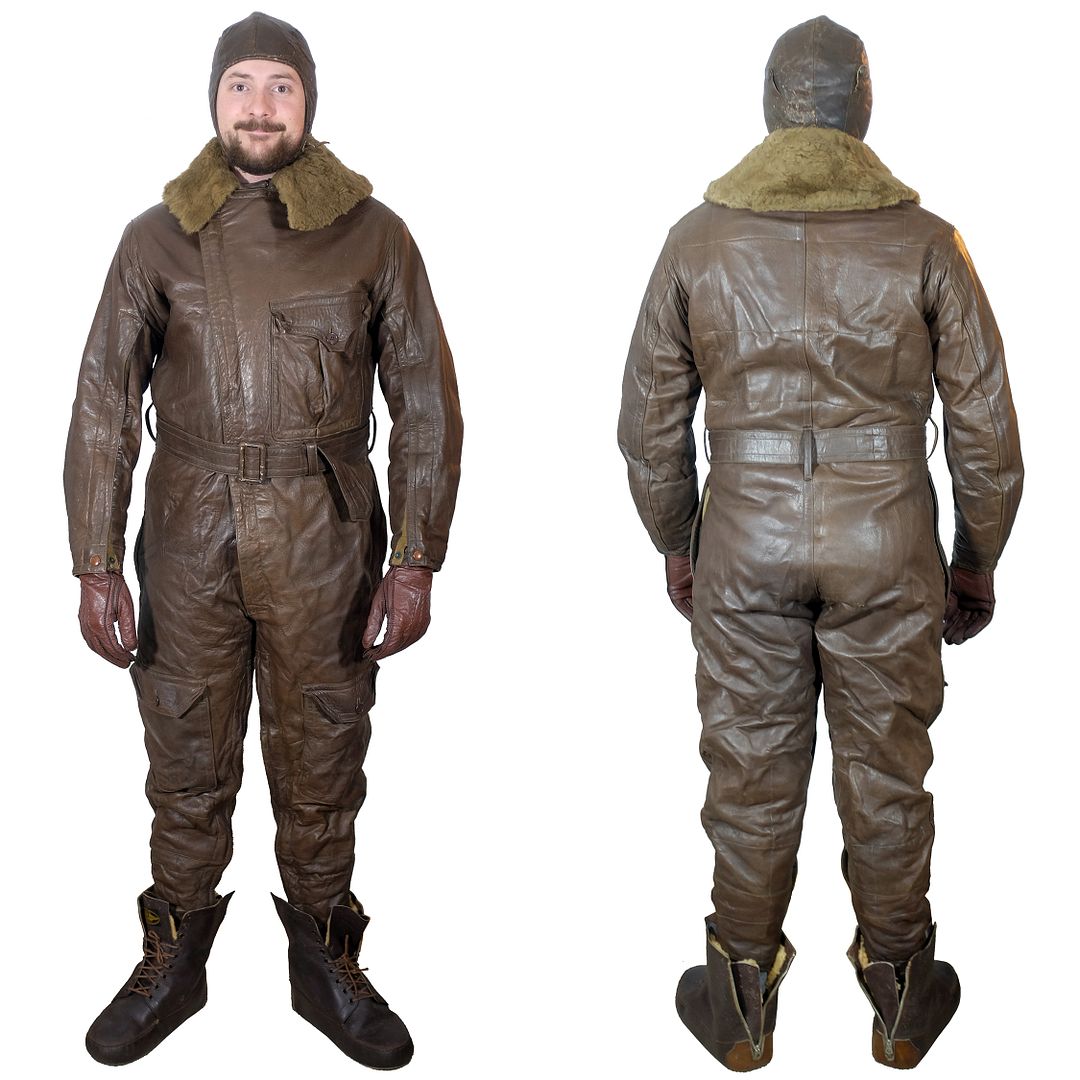 19281932 Spalding Leather Flight Suit The Fedora Lounge